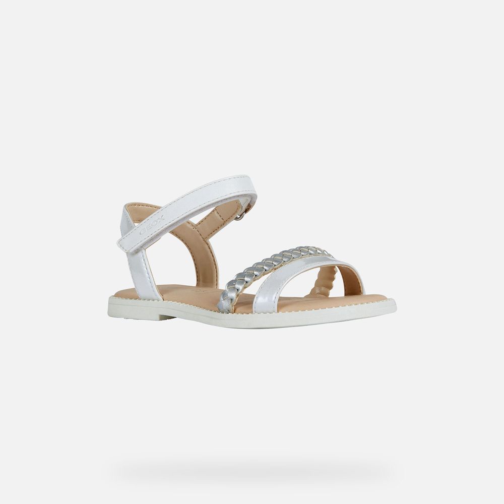 Sandales Geox Karly - Blanche - Fille 357804-JNC